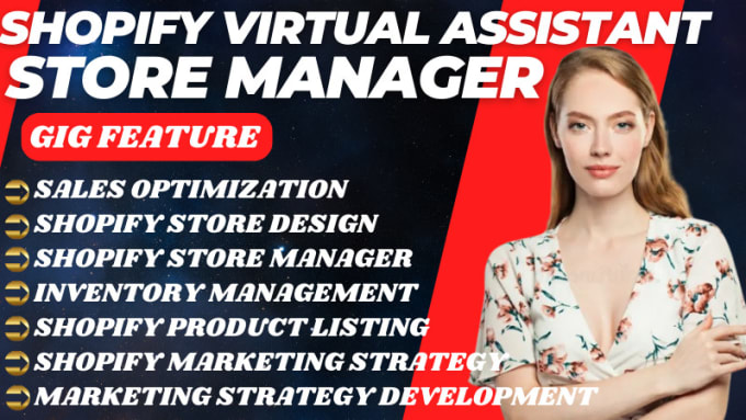 Gig Preview - Be your shopify virtual assistant shopify sales expert shopify store manager