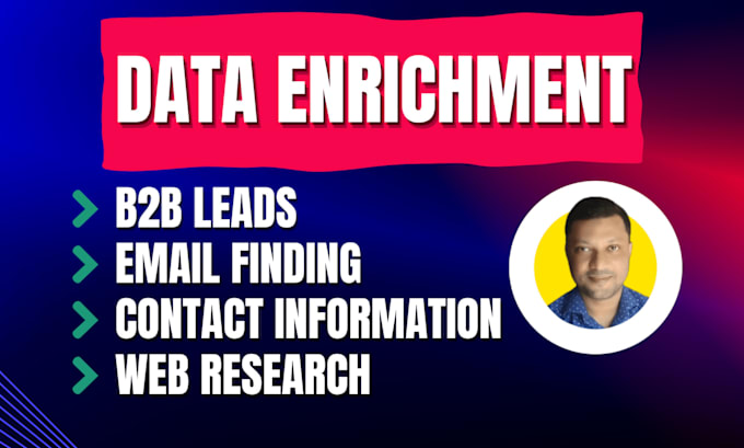 Gig Preview - Do contact information gathering enrichment data  email search b2b leads