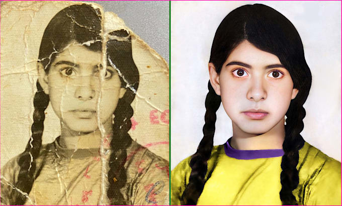 Gig Preview - Old photo restoration, damaged photo repair and colorize