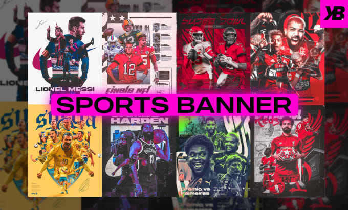 Gig Preview - Design sports banner, flyer ,committed edit and jersey swap