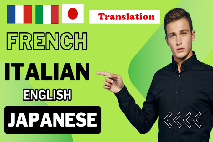 Bestseller - translate english to french, italian, japanese