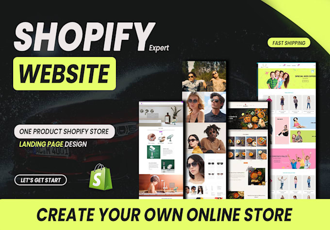 Bestseller - create one product shopify store, shopify website