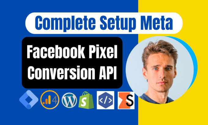 Gig Preview - Setup meta pixel facebook conversion api, server side tracking, ga4 by gtm