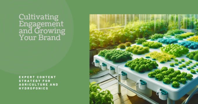 Gig Preview - Expert content strategy for agriculture and hydroponics content