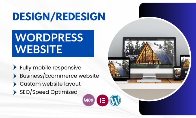 Gig Preview - Create wordpress website, wordpress website design or wordpress blog