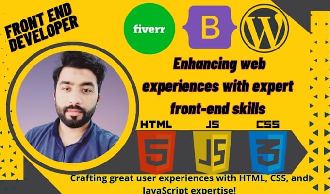 Bestseller - be your front end web developer HTML CSS bootstrap PSD