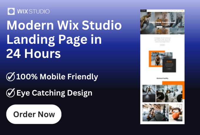 Gig Preview - Design wix studio website or  redesign wix studio website or build wix website