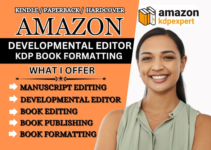 Gig Preview - Amazon kdp book formatting, critique manuscript editing developmental editor