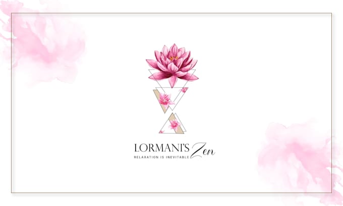 Gig Preview - Do watercolor feminine botanical boho spa hand drawn logo with branding kit