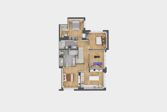 Gig Preview - Create 3d floor plan and rendering