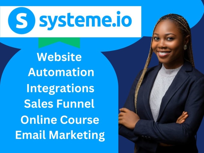 Gig Preview - Build systeme io landing page, sales funnel, membership, website, automation