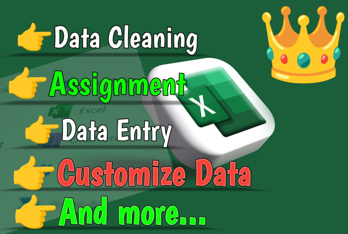 Gig Preview - Be your excel expert for data cleaning, data analysis, and assignment help