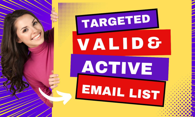 Gig Preview - Give 1million targeted niche active and valid email list