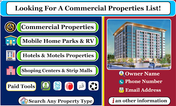 Gig Preview - Do real estate skip tracing and commercial properties