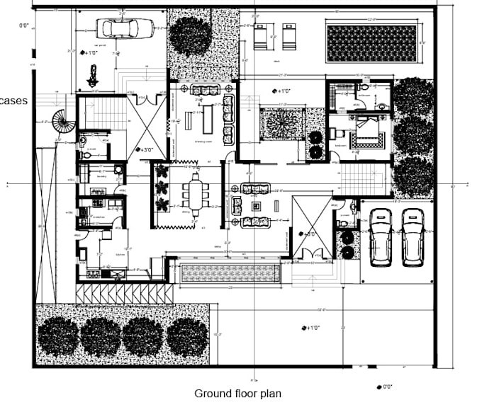 Gig Preview - Draft autocad 2d architectural floor plan drawing, elevation