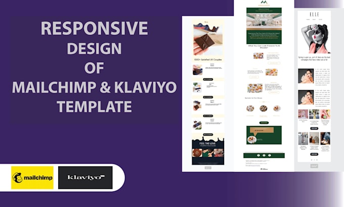 Gig Preview - Design editable mailchimp and klaviyo template