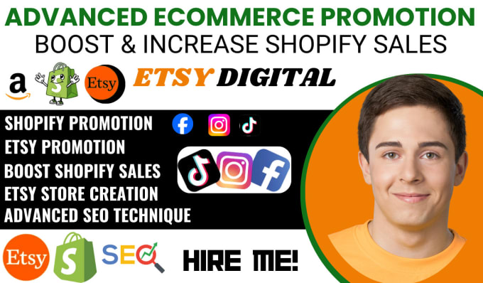 Gig Preview - Do complete shopify marketing shopify store promotion boost shopify sales