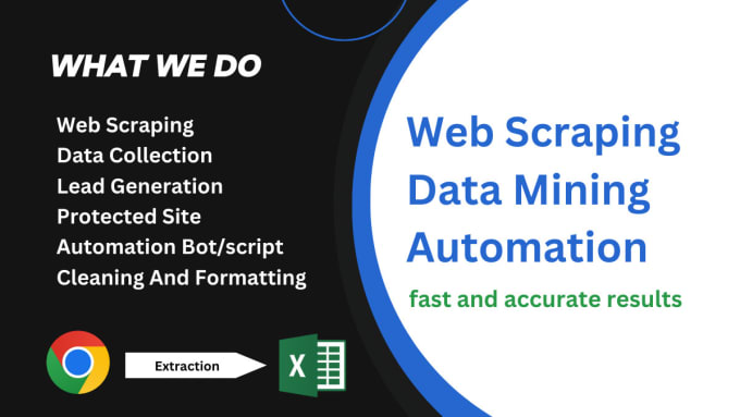 Gig Preview - Do data scraping and web automation, extract upto 50k daily