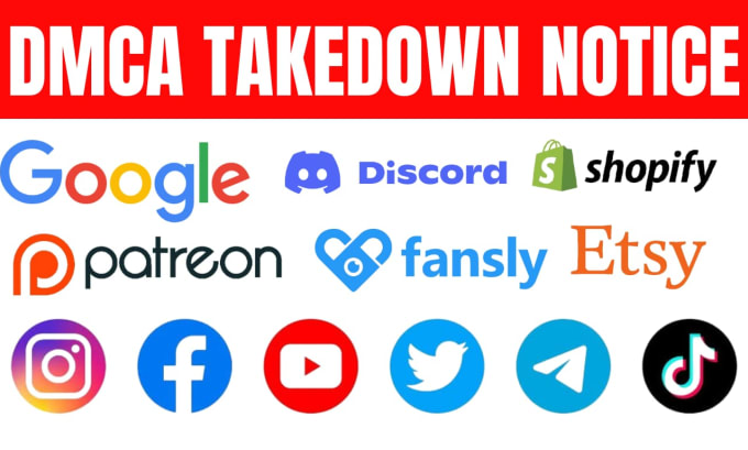 Bestseller - send dmca takedown notice to remove copyright,leaked,infringing,defaming content