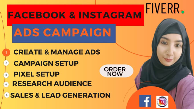 Gig Preview - Setup, manage facebook , instagram ads campaign for your business page