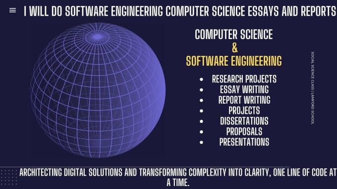 Gig Preview - Handle software engineering computer science essays and reports