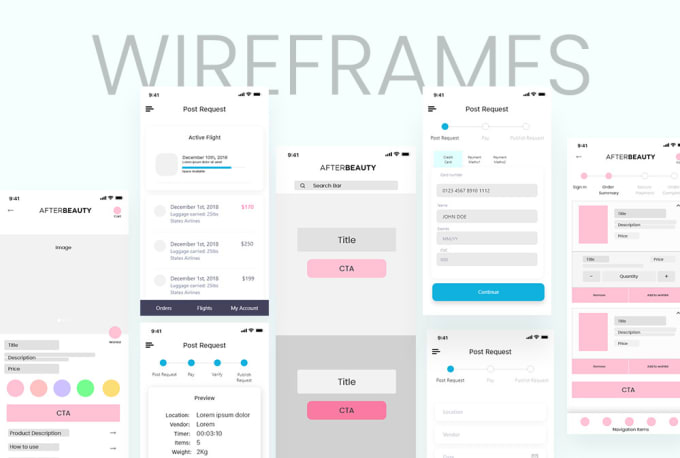 Gig Preview - Design professional wireframes for websites and mobile apps