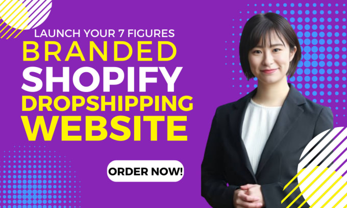 Gig Preview - Create shopify dropshipping store or shopify store redesign, build shopify store