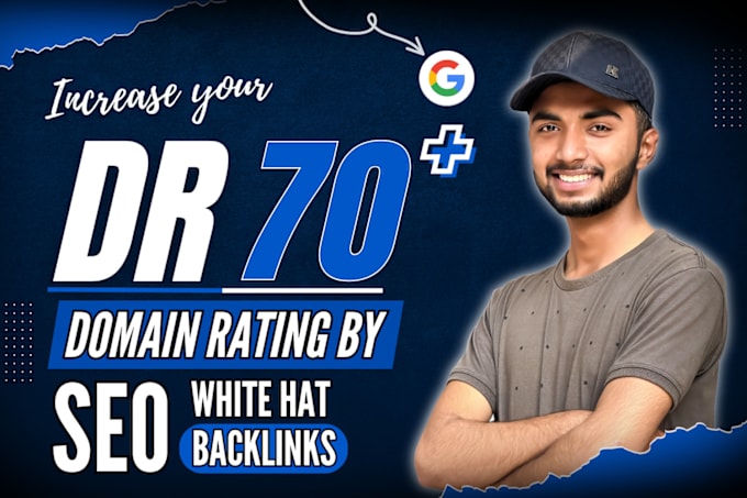 Gig Preview - Increase ahrefs domain rating DR 70 via high authority white hat SEO backlinks