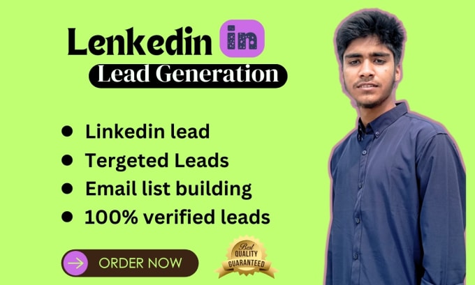 Gig Preview - Do linkedin lead generation, business leads, email list building