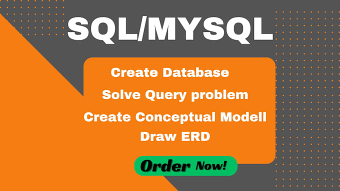 Gig Preview - Do database sql and mysql tasks, assignments and projects