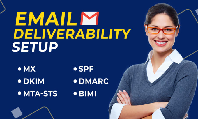 Gig Preview - Configure spf, dkim, dmarc, bimi etc dns records to improve email delivery