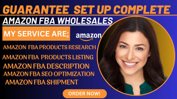 Gig Preview - Setup complete amazon fba wholesales, product research, SEO with private label