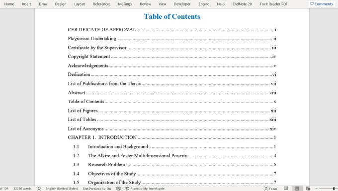 Gig Preview - Create table of contents or fix page number issues