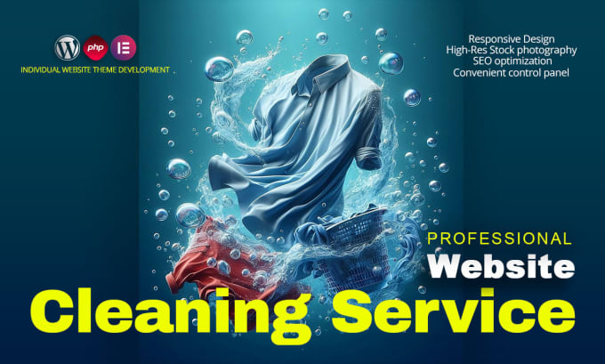 Gig Preview - Create a professional website for a cleaning service