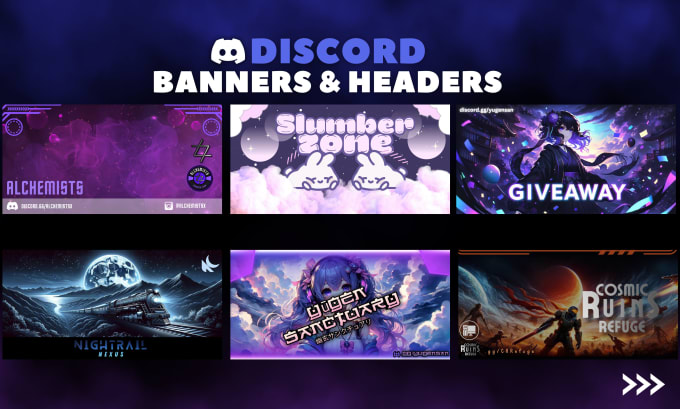 Gig Preview - Design discord banner and headers