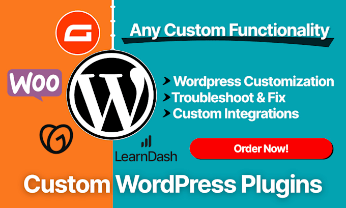 Gig Preview - Be your expert custom wordpress plugin developer or wordpress customization