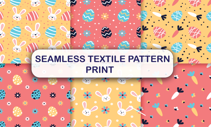 Gig Preview - Design textile vector unique seamless repeat pattern with mockup