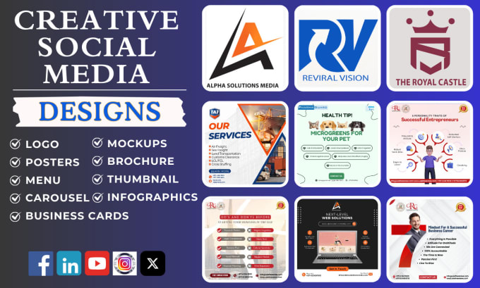 Bestseller - make canva designs, social media posters and attractive thumbnails