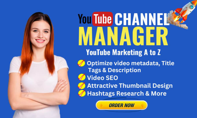 Gig Preview - Be your youtube channel manager and growth expert