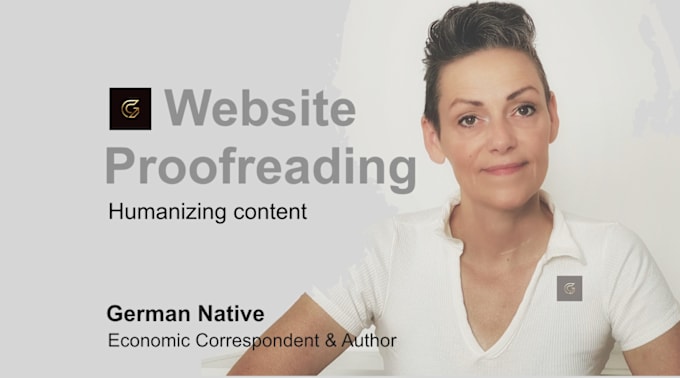 Gig Preview - Proofread and copy edit your german website content