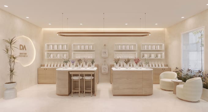 Gig Preview - Design and make the interior of your spa, cosmetic shop