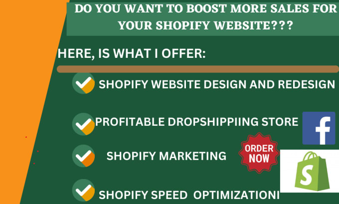 Gig Preview - Do shopify dropshipping, complete shopify marketing, SEO, increase shopify sales