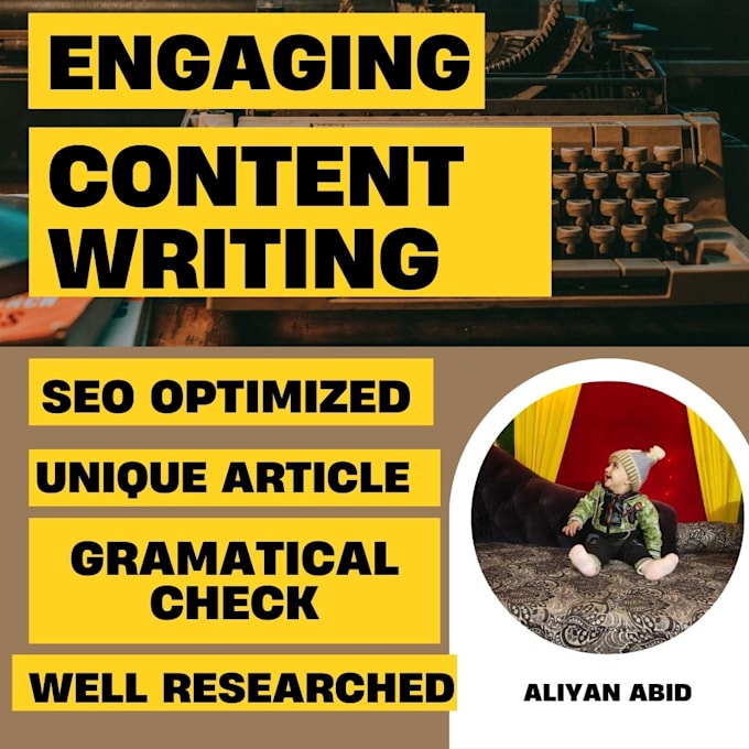 Gig Preview - Write well researched SEO articles, information, and content