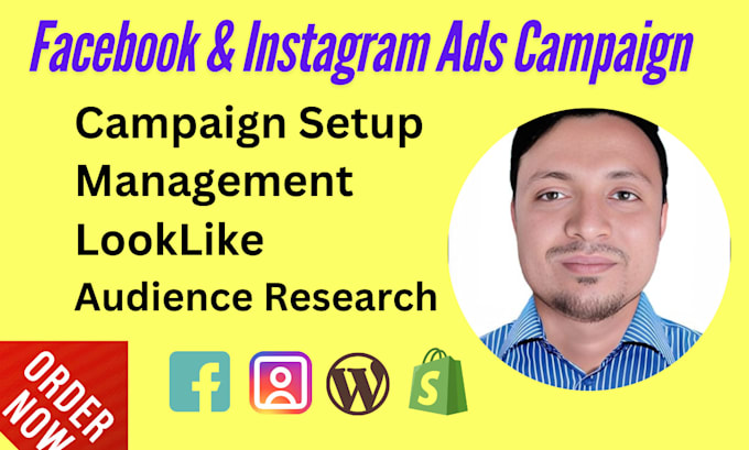 Gig Preview - Setup and manage facebook ads campaign for leads and sales