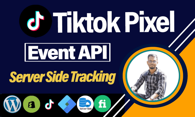 Gig Preview - Tailored tiktok pixel event API server side setup with GTM