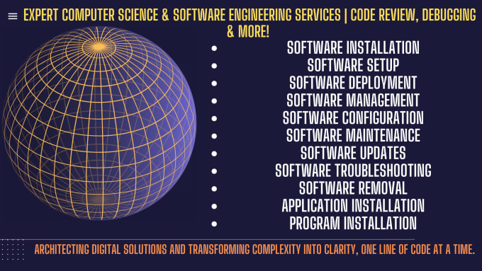 Gig Preview - Do computer science and software engineering services