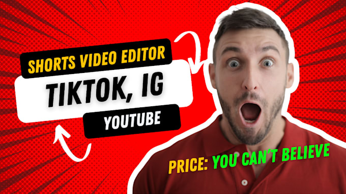 Gig Preview - Be your short video editor for youtube tiktok, ig reels and