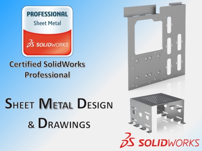 Gig Preview - Design sheet metal parts, drawings, dxf file for laser cutting, cnc