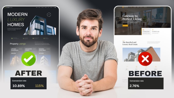 Gig Preview - Design a real estate investor website or landing page