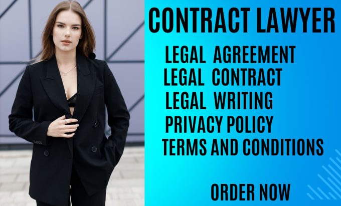 Gig Preview - Be your terms and conditions, legal writer